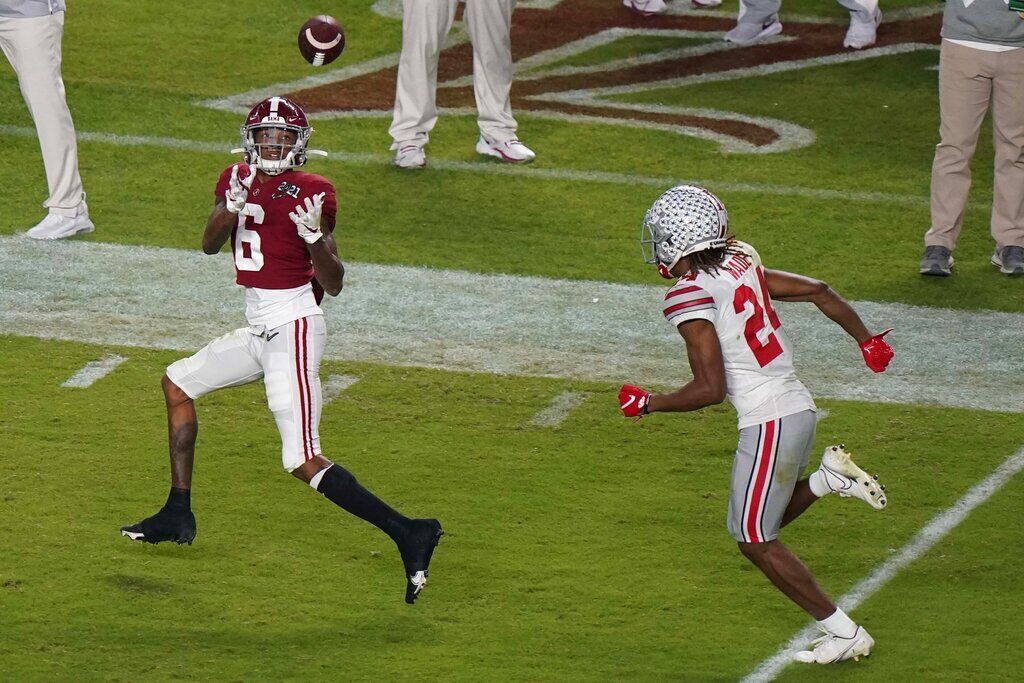 11. N.Y. Giants (6-10) — DeVonta Smith, WR, Alabama, Sr.